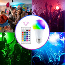 Lâmpada LED RGB 16 Cores com Comando