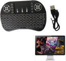 Mini Teclado Sem Fios com Touchpad Iluminado