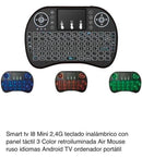 Mini Teclado Sem Fios com Touchpad Iluminado